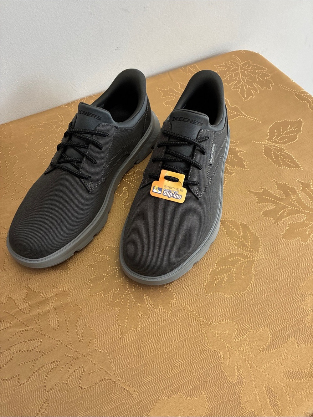 Skechers Men's Black Low-Top Slip-On Casual Sneakers